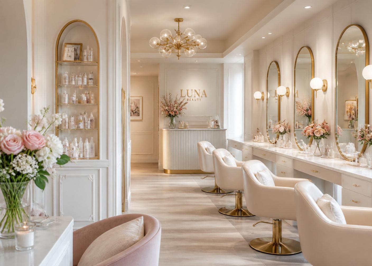 Interiorul Deluxe Beauty Studio